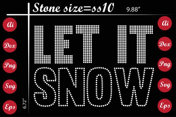 Capturing Winter Magic with Let It Snow Rhinestone Templates