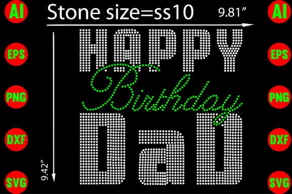 Celebrate Dad in Style: Creative Uses for Birthday Rhinestone Templates