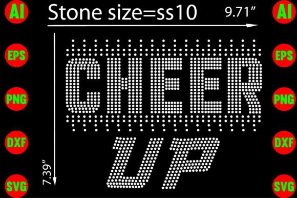 Cheer Up Rhinestone Templates: Instant Sparkle for Your Projects