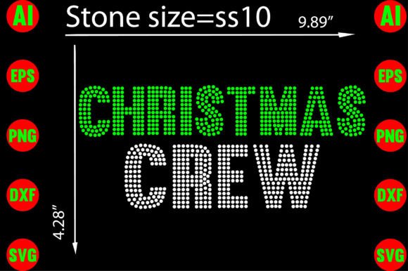 Christmas Crew Rhinestone Templates: Festive Sparkle for Every Project