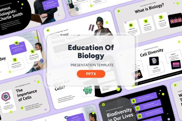 Education of Biology - PPT Templates: Professional Creative Design for Your Business