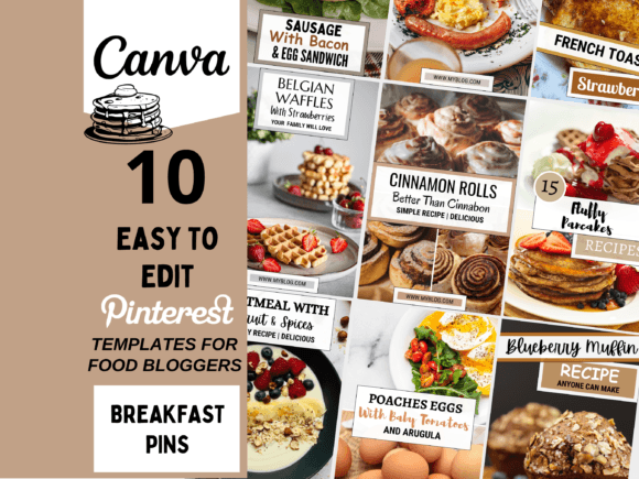 Effortless Morning Content: Pinterest Templates for Canva Breakfast