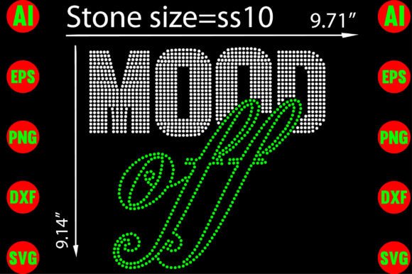 Mood off Rhinestone Templates Design: Bold Visuals for Impactful Projects