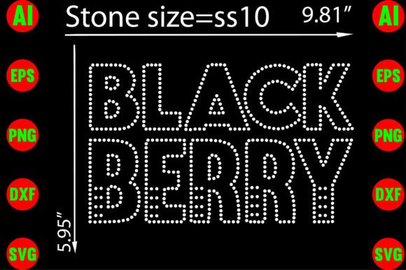 Stunning Black Berry Rhinestone Templates Design Guide