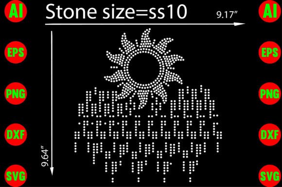 Sun Rhinestone Templates: A Sparkling Design Asset